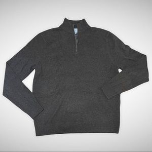 Qi of New York quarter zip 100% Cashmere sweater large